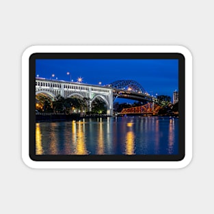 Cleveland Colored Bridges Magnet