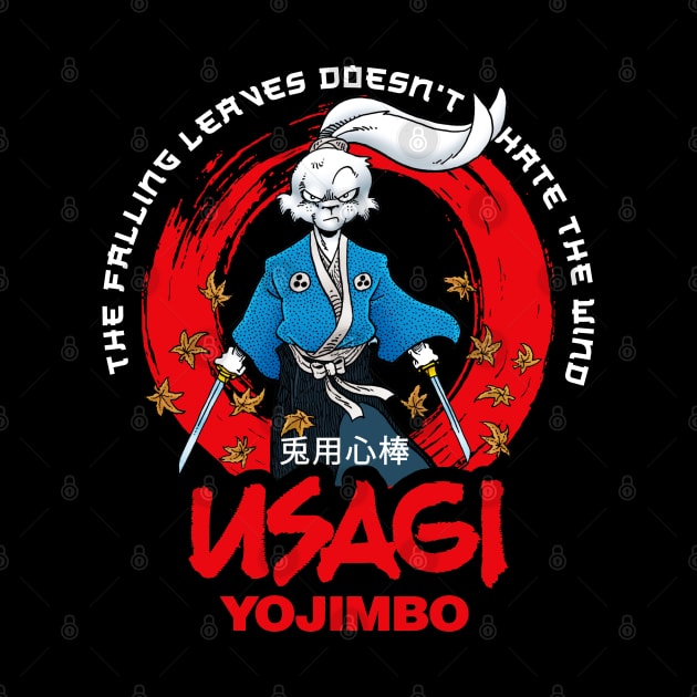 Usagi Yojimbo Falling leaves by Karate Panda