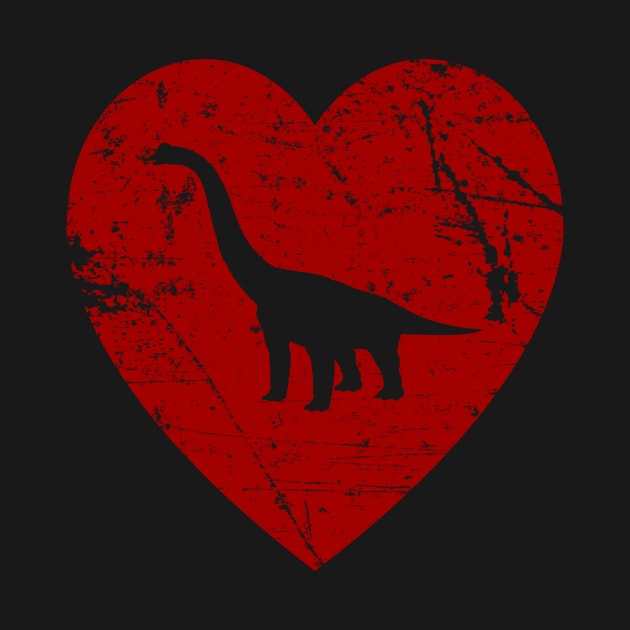 I Love Dinosaurs Brontosaurus T Shirt by Gavinstees