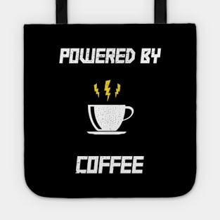 Powered By Coffee - Caffeine Addiction Coffee Lover Tote