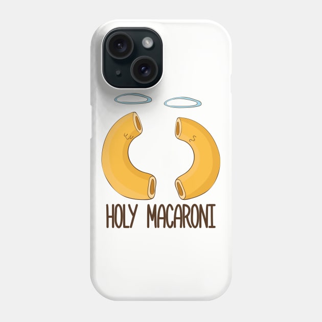Holy Macaroni- Funny Mac N Cheese Phone Case by Dreamy Panda Designs