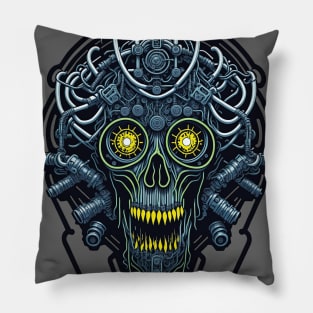 Cyborg Heads S03 D25 Pillow