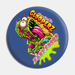 Glooper Fast Food "Homer" Sludge monster Pin