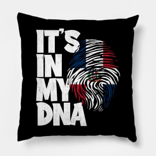 IT'S IN MY DNA Dominican Republic Flag Men Women Kids Pillow