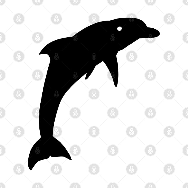 Dolphin Black Silhouette Animal Pet Cool Style by gin3art