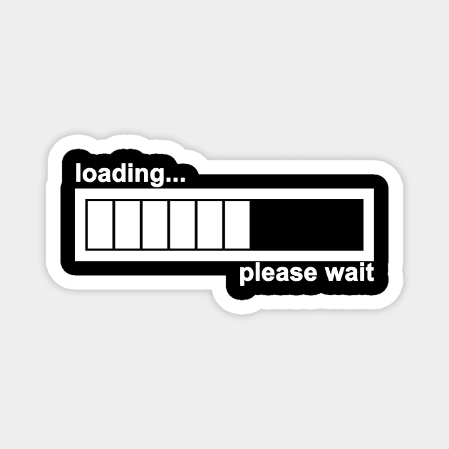 Loading... (White) Magnet by tdwright3