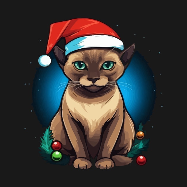 Tonkinese Cat Christmas by JH Mart