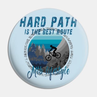 Mountain bike. Blue. Pin