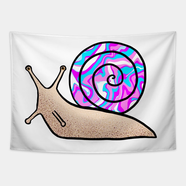 Psychedelic snail tapestry hot sale