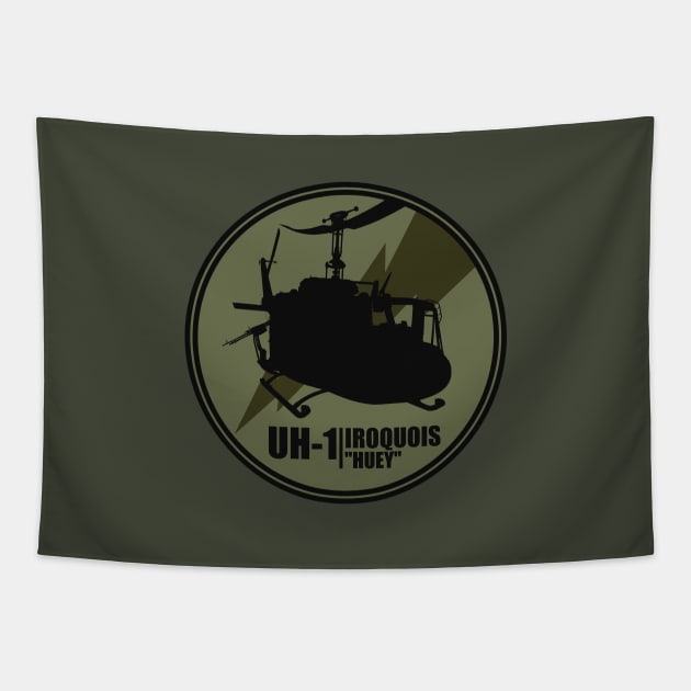 UH-1 Iroquois Huey Tapestry by Tailgunnerstudios