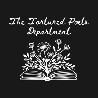 The Tortured Poets Department Floral Book Design T-Shirt