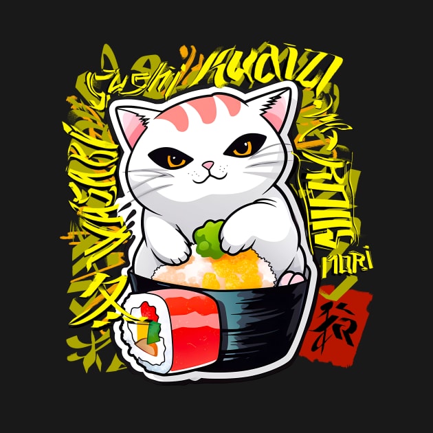 Sushi cat by NemfisArt