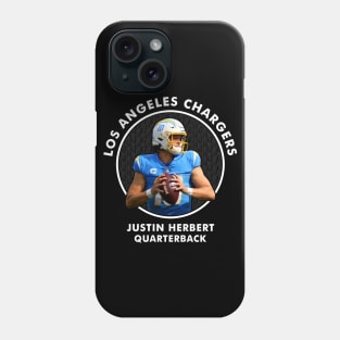 JUSTIN HERBERT - QB - LOS ANGELES CHARGERS Phone Case