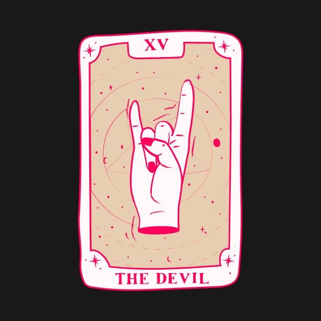 The Devil Tarot Card by Bros Arts