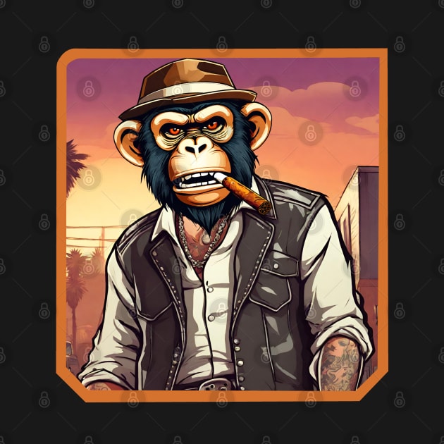 Monkey mafia by Ilustradamus