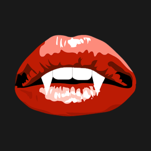 Sexy Red Lips Vampire Mouth T-Shirt