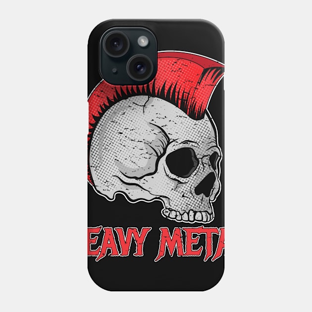 Punker Skull Design Phone Case by vpdesigns