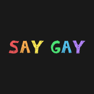 Say Gay Pride Shirt, LGBTQ Pride, Gay Shirt, Lesbian Shirt, Gift for Gay Lesbian, Queer Pride Month T-Shirt