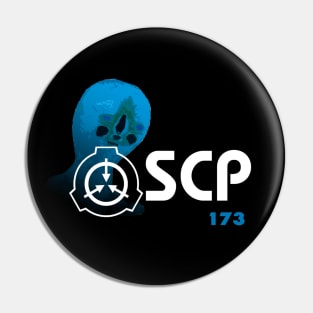 SCP 173 "Sculpture" (Blue) Pin