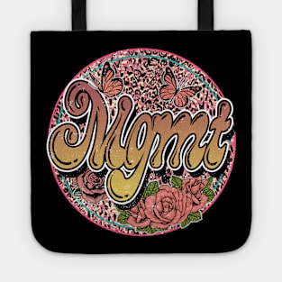 Graphic Proud MGMT Name Flower Birthday 70s 80s 90s Vintage Styles Tote