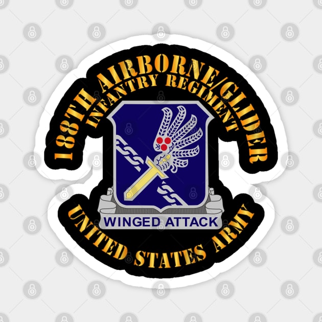 188th Airborne - Glider Infantry Regiment - DUI X 300 Magnet by twix123844