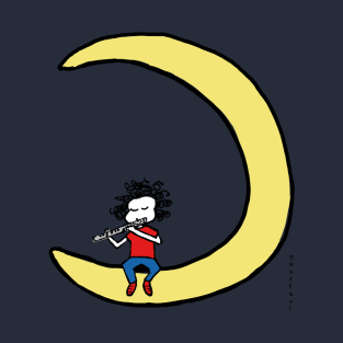 Moon and flute T-Shirt