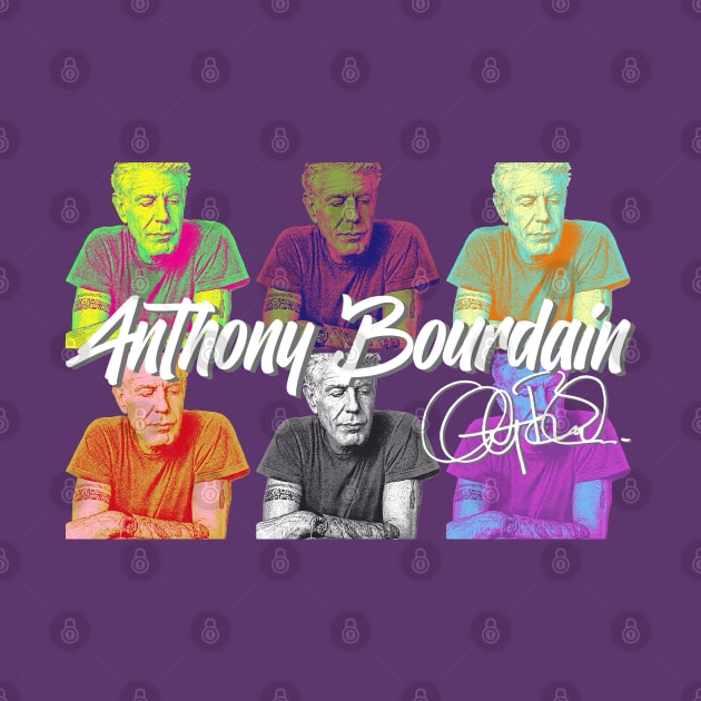 Anthony Bourdain Popart by Bingung Mikir Nama Design