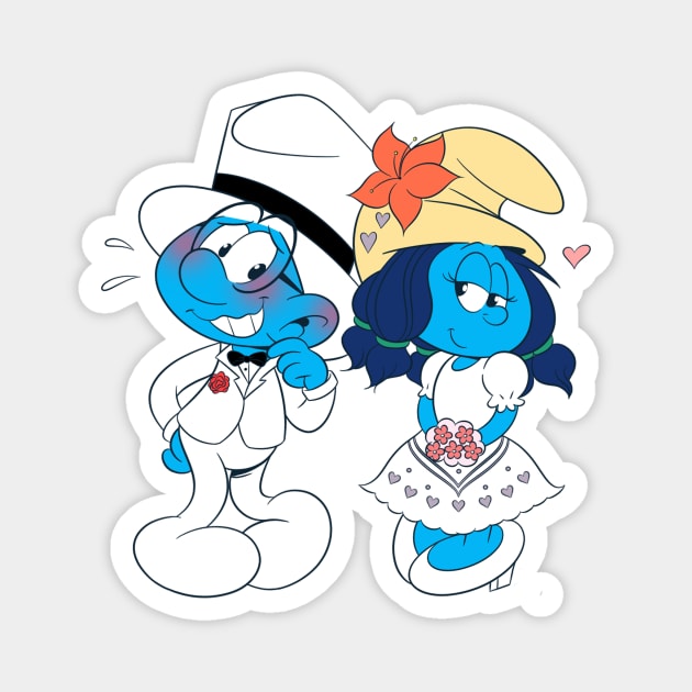 Must Be a Smurfy Wedding. Magnet by h3lsmurf