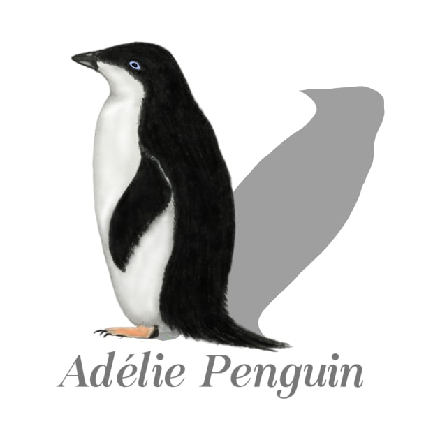 Adelie Penguin Labeled by ArtAndBliss