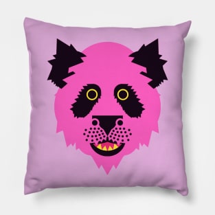 Panda Face Bright pink Pillow