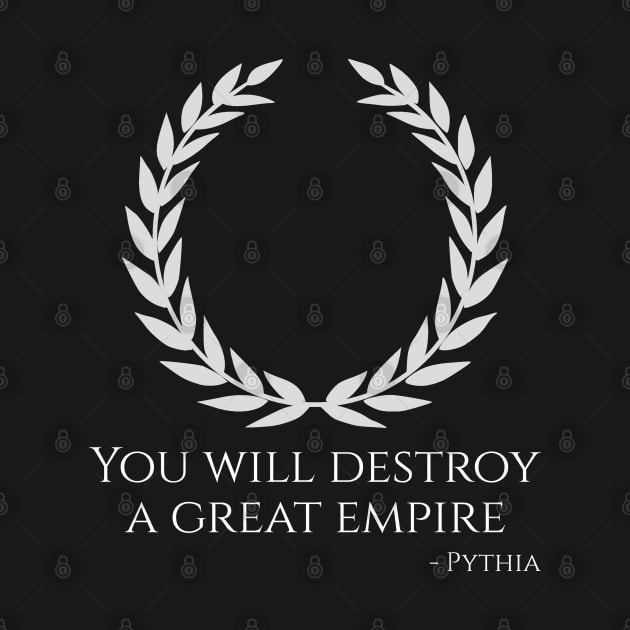 Ancient Greek History Mythology Oracle Of Apollo At Delphi Prophecy Quote by Styr Designs