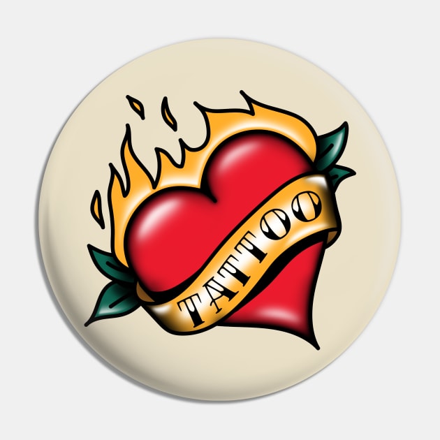 HEART - TATTOO Pin by GreatSeries