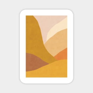 Warm desert landscape color block Magnet