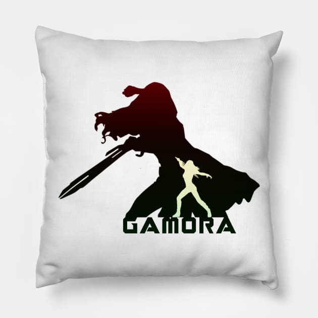 Gamora gradient (alt) Pillow by Thisepisodeisabout