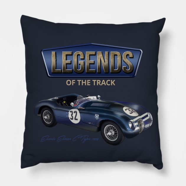 Legends: C Type Racer Pillow by Spyinthesky