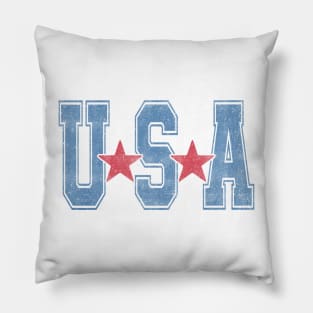 USA T Shirt Women Men Patriotic American Flag 4th of July Pillow