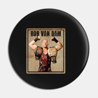 Art Drawing rob van dam Pin