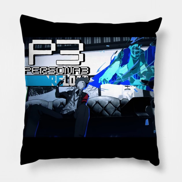 Persona 3 Reload artwork Pillow by Il Mercante