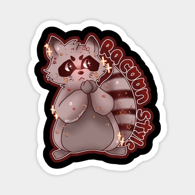 Racoon! Magnet by Twisted Moon