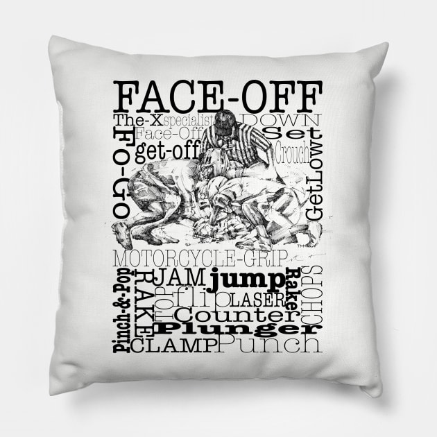 Face-Off Pillow by TheArtofLax