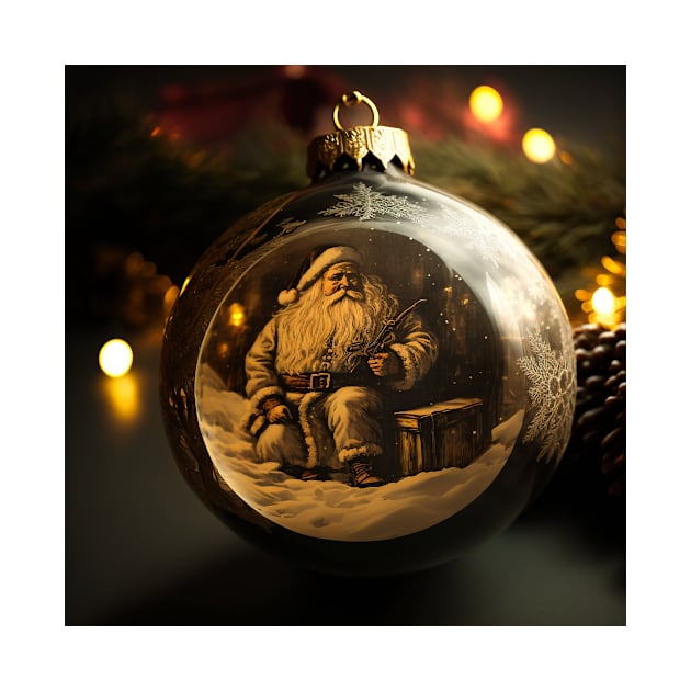 Christmas Ornament Classic Santa by AICreateWorlds