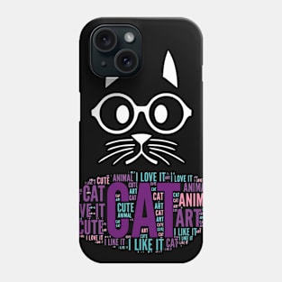 Cute Cat Drawing II Phone Case