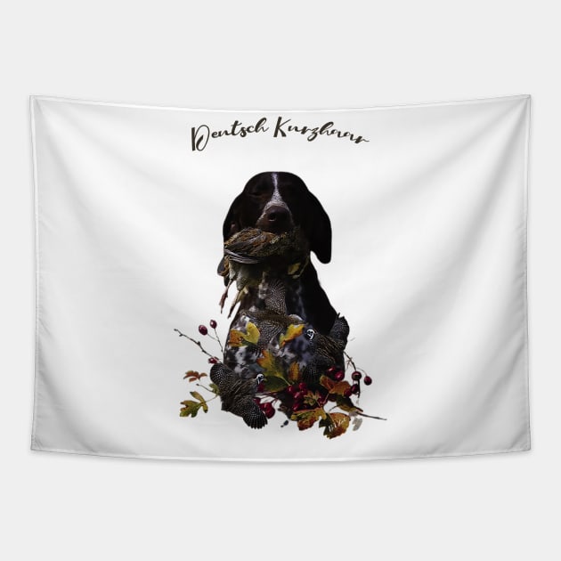 German Shorthaired Pointer,  Bird hunting Tapestry by German Wirehaired Pointer 