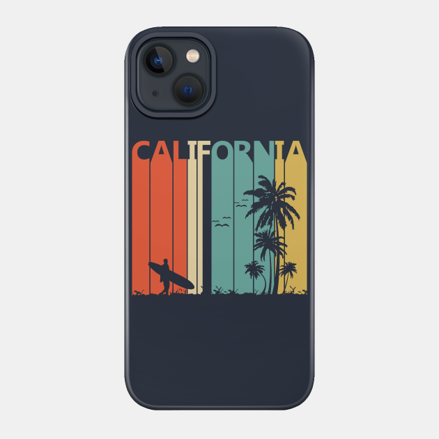 Vintage Retro 1980s California - California - Phone Case