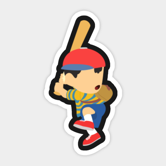 Ness Without Smash Ball Earthbound Sticker Teepublic