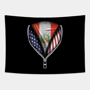 Peruvian Flag  Peru Flag American Flag Zip Down - Gift for Peruvian From Peru Tapestry