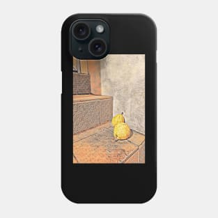 Two pears on a staircase in Berlin Phone Case