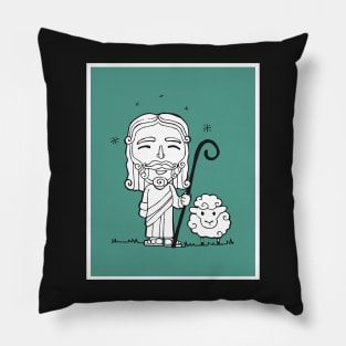 Jesus Christ Good Shepherd Pillow