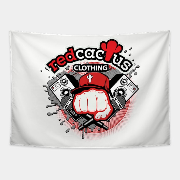 Red Cactus Clothing Fist Tapestry by Red Cactus Clothing