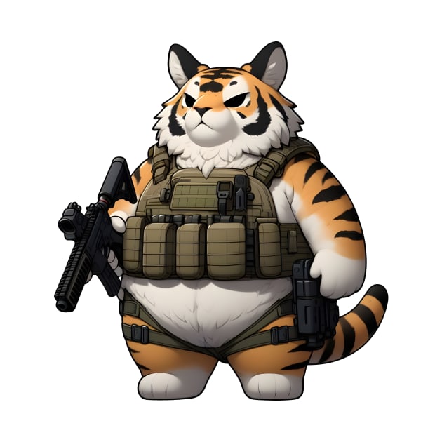 Tactical Tiger by Rawlifegraphic